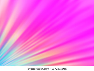 Light Pink vector blurred shine abstract template. Glitter abstract illustration with an elegant design. The template for backgrounds of cell phones.