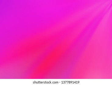 Light Pink vector blurred shine abstract template. Colorful abstract illustration with gradient. The blurred design can be used for your web site.