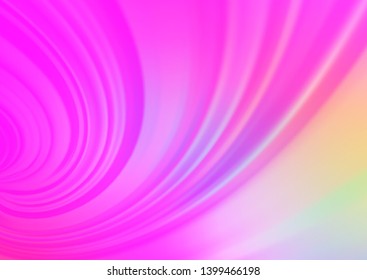 Light Pink vector blurred shine abstract template. Modern geometrical abstract illustration with gradient. The blurred design can be used for your web site.