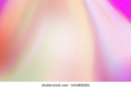 Light Pink vector blurred shine abstract template. New colored illustration in blur style with gradient. The best blurred design for your business.