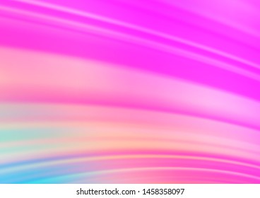 Light Pink vector blurred shine abstract pattern. Creative illustration in halftone style with gradient. The template can be used for your brand book.
