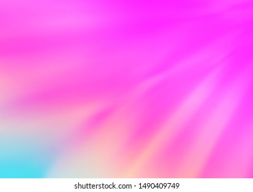 Light Pink vector blurred shine abstract background. Colorful abstract illustration with gradient. Brand new design for your business.
