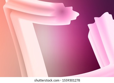 Light Pink vector blurred shine abstract template. Colorful illustration in abstract style with gradient. Elegant background for a brand book.