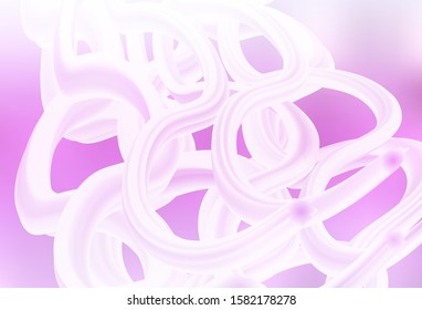 Light Pink vector blurred shine abstract template. Creative illustration in halftone style with gradient. New style for your business design.