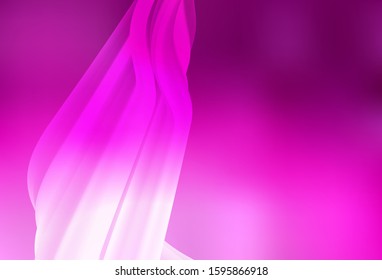 Light Pink vector blurred shine abstract template. Colorful abstract illustration with gradient. Completely new design for your business.