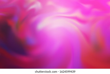 Light Pink vector blurred shine abstract template. A completely new colored illustration in blur style. Smart design for your work.