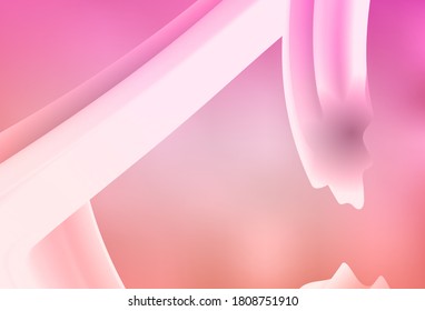 El vector rosa claro borroso brilla el fondo abstracto. Una ilustración de color completamente nueva en un estilo borroso. Nuevo diseño para su negocio.