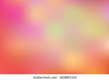 El vector rosa claro borroso brilla el fondo abstracto. Ilustración colorida abstracta con gradiente. Diseño inteligente para su trabajo.