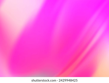 Light Pink vector blurred shine abstract template. An elegant bright illustration with gradient. A new texture for your design.
