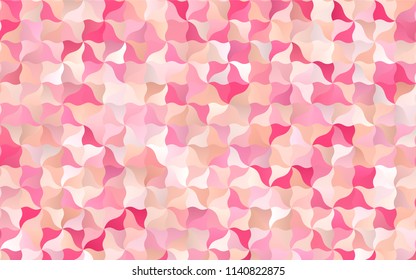 Light Pink vector blurry arched pattern. Brand-new colored illustration in blurry style with gradient. The pattern of blurred lines for your business design.