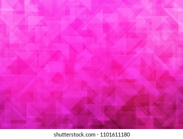 Light Pink vector blurry hexagon blurry triangle. Colorful illustration in abstract style with gradient. The elegant pattern can be used as part of a brand book.