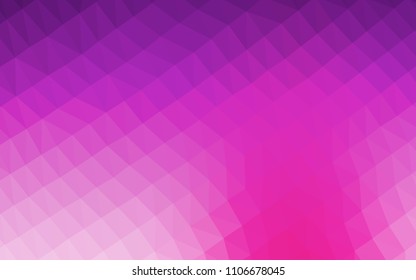 Light Pink vector blurry hexagon texture. Creative illustration in halftone style with gradient. Brand new design for your business.