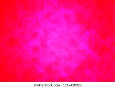 Light Pink vector blurry hexagon blurry triangle. Shining colored illustration in a Brand new style. A completely new design for your business.