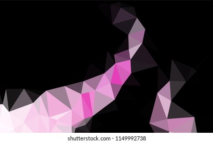 Light Pink vector blurry hexagon template. A vague abstract illustration with gradient. Brand new style for your business design.
