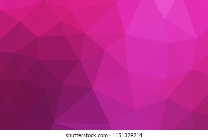Light Pink vector blurry hexagon pattern. Creative illustration in halftone style with gradient. The polygonal design can be used for your web site.