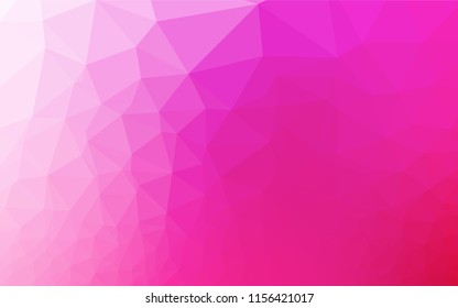 Light Pink vector blurry hexagon pattern. Colorful illustration in abstract style with gradient. Brand new style for your business design.