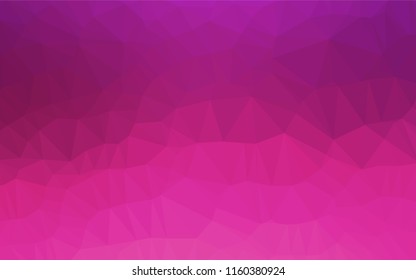 Light Pink vector blurry hexagon template. Geometric illustration in Origami style with gradient.  A completely new template for your business design.