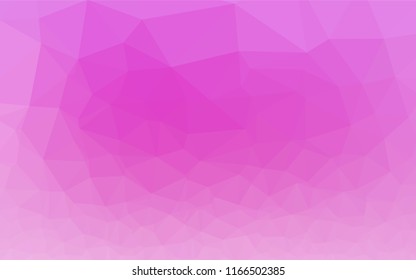 Light Pink vector blurry hexagon template. Shining illustration, which consist of triangles. A completely new design for your business.