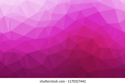 Light Pink vector blurry hexagon pattern. Colorful illustration in abstract style with gradient. Brand new design for your business.