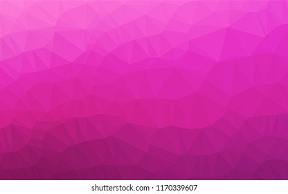 Light Pink vector blurry hexagon pattern. A sample with polygonal shapes. Brand new style for your business design.