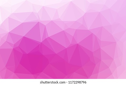 Light Pink vector blurry hexagon template. Brand new colored illustration in blurry style with gradient. The completely new template can be used for your brand book.