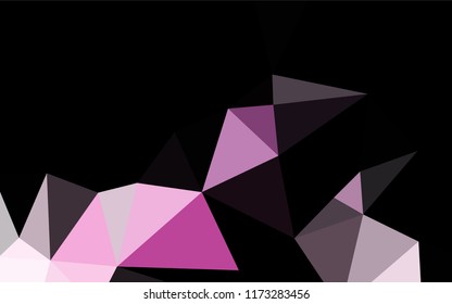 Light Pink vector blurry hexagon pattern. Colorful abstract illustration with gradient. A new texture for your design.