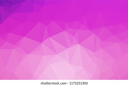 Light Pink vector blurry hexagon texture. Brand new colored illustration in blurry style with gradient. A completely new template for your business design.