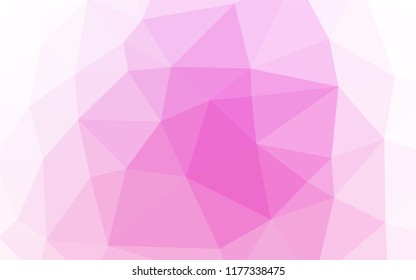 Light Pink vector blurry hexagon pattern. Shining colored illustration in a Brand new style. The polygonal design can be used for your web site.