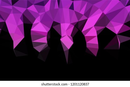 Light Pink vector blurry hexagon template. Brand new colored illustration in blurry style with gradient. The completely new template can be used for your brand book.