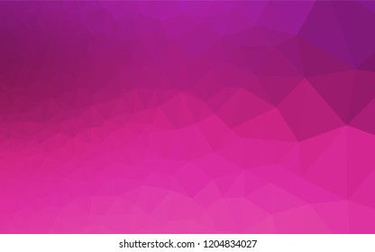 Light Pink vector blurry hexagon pattern. Geometric illustration in Origami style with gradient.  Brand new design for your business.