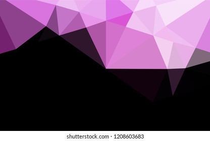 Light Pink vector blurry hexagon template. A vague abstract illustration with gradient. A completely new template for your business design.