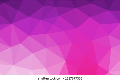 Light Pink vector blurry hexagon texture. Modern geometrical abstract illustration with gradient. The template can be used as a background for cell phones.