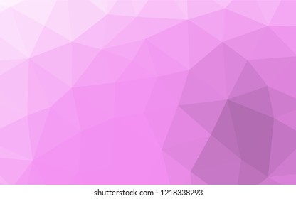 Light Pink vector blurry hexagon pattern. Geometric illustration in Origami style with gradient.  A completely new design for your business.