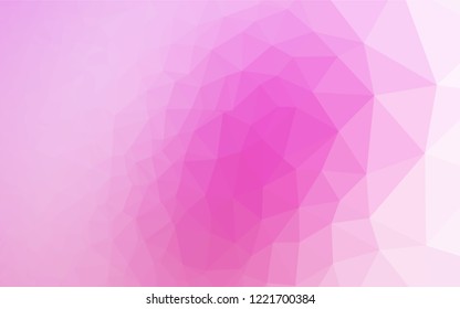 Light Pink vector blurry hexagon pattern. Creative geometric illustration in Origami style with gradient. The elegant pattern can be used as part of a brand book.