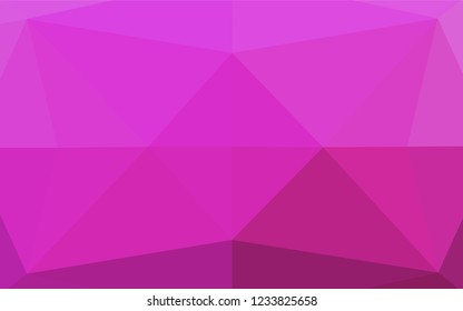 Light Pink vector blurry hexagon pattern. Colorful abstract illustration with gradient. Brand new style for your business design.