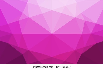 Light Pink vector blurry hexagon pattern. A completely new color illustration in a vague style. The best triangular design for your business.