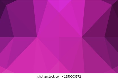 Light Pink vector blurry hexagon template. Brand new colored illustration in blurry style with gradient. Brand new design for your business.
