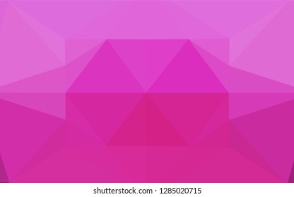 Light Pink vector blurry hexagon texture. Glitter abstract illustration with an elegant design. The template can be used as a background for cell phones.