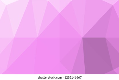 Light Pink vector blurry hexagon texture. Glitter abstract illustration with an elegant design. Brand new design for your business.