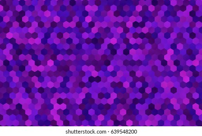 Light Pink vector blurry hexagon background design. Geometric background in Origami style with gradient. 