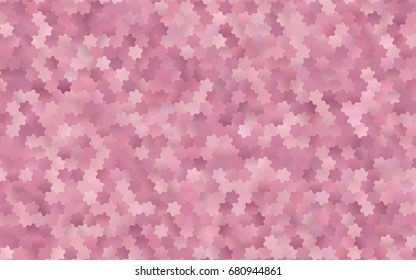 Light Pink vector blurry hexagon background design. Geometric background in Origami style with gradient. 