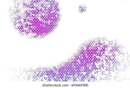 Light Pink vector blurry hexagon background design. Geometric background in Origami style with gradient. 