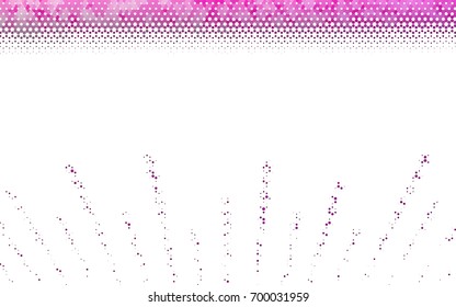 Light Pink vector blurry hexagon background design. Geometric background in Origami style with gradient. 