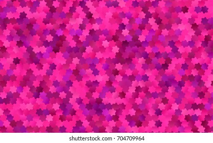 Light Pink vector blurry hexagon background design. Geometric background in Origami style with gradient. 