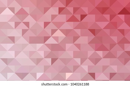 Light Pink vector blurry triangle pattern. Triangular geometric sample with gradient.  A completely new design for your business.