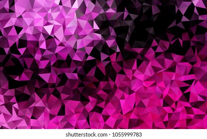 Light Pink vector blurry triangle background. A completely new color illustration in a vague style. The polygonal design can be used for your web site.