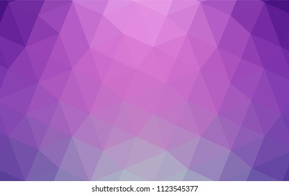 Light Pink vector blurry triangle texture. Colorful illustration in polygonal style with gradient. Brand-new style for your business design.