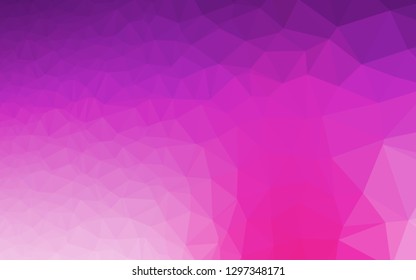 Light Pink vector blurry triangle template. Shining colored illustration in a Brand new style. Polygonal design for your web site.