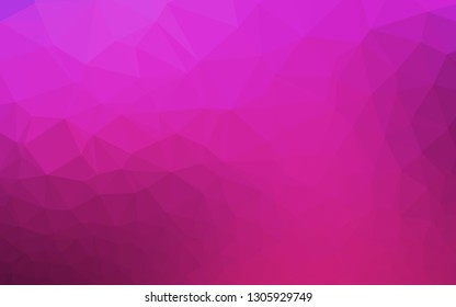 Light Pink vector blurry triangle pattern. A completely new color illustration in a vague style. Triangular pattern for your business design.