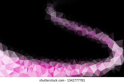 Light Pink vector blurry triangle texture. Brand new colorful illustration in with gradient. Brand new style for your business design.